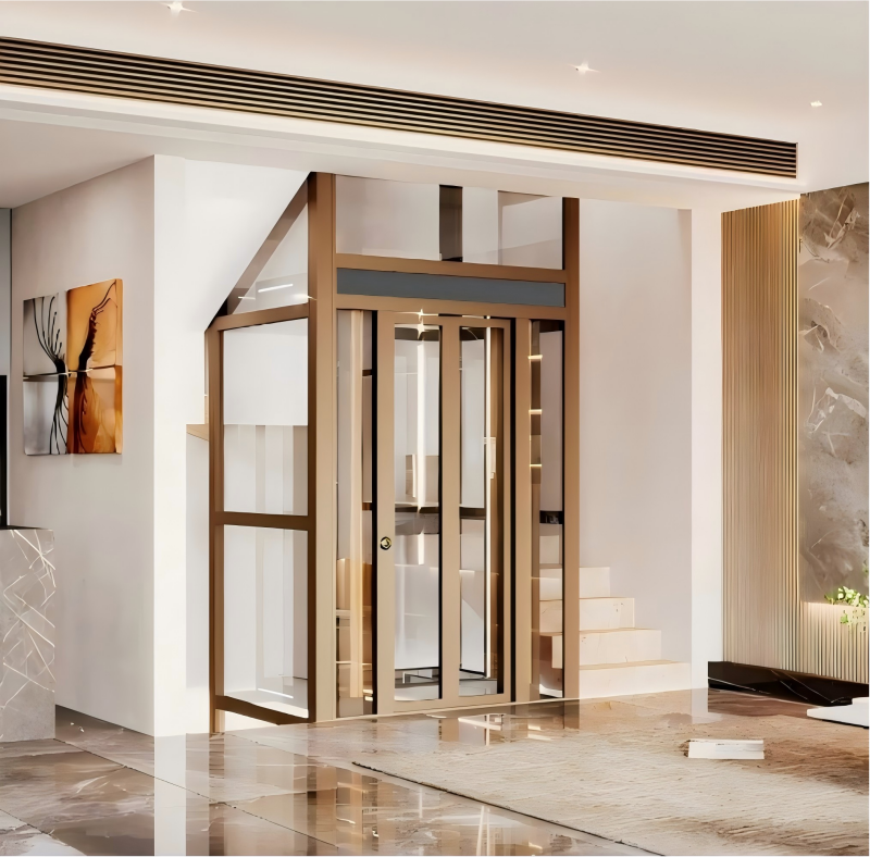 2026 new best seller 400kg home elevator home lift 2 4 floor for luxury villas for apartments